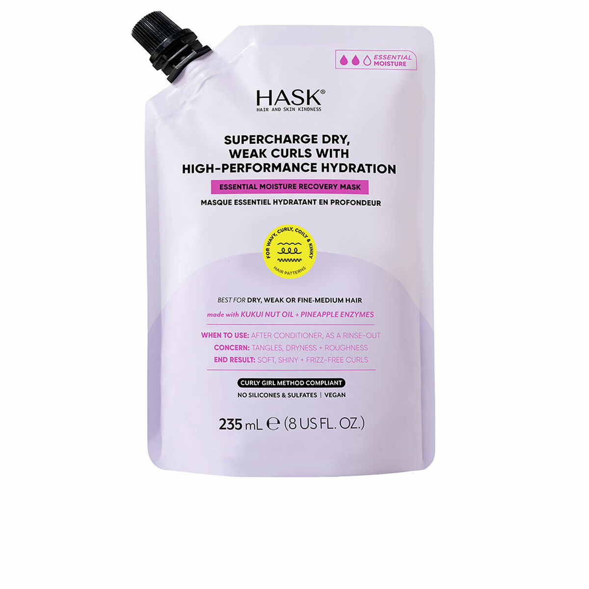 Hårmaske HASK TEXTURE 235 ml